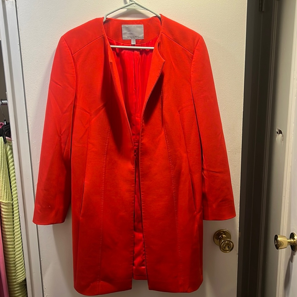 Classiques Entier Womens Red Jacket Size Large Pockets SEND OFFERS!